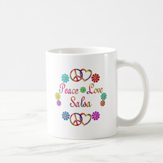 FRIEDENSLiebeSALSA Kaffeetasse (Rechts)