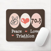 FriedensLiebeTriathlon Mousepad (Mit Mouse)