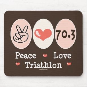 FriedensLiebeTriathlon Mousepad