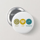 FriedensLiebeTrombone Button (Vorne & Hinten)