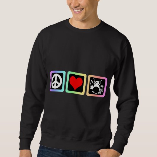FriedensLiebetrommeln Sweatshirt (Vorderseite)