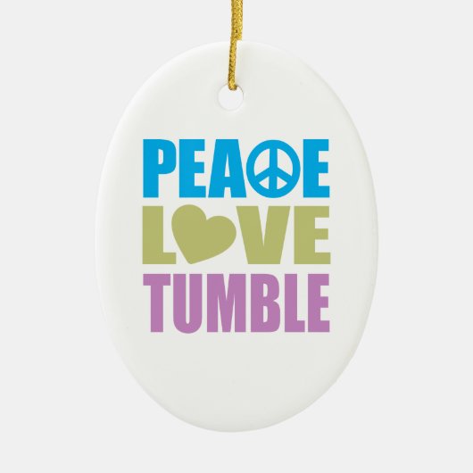 FriedensLiebeTumble Keramikornament (Vorne)
