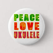 FriedensLiebeUkulele Button (Vorderseite)