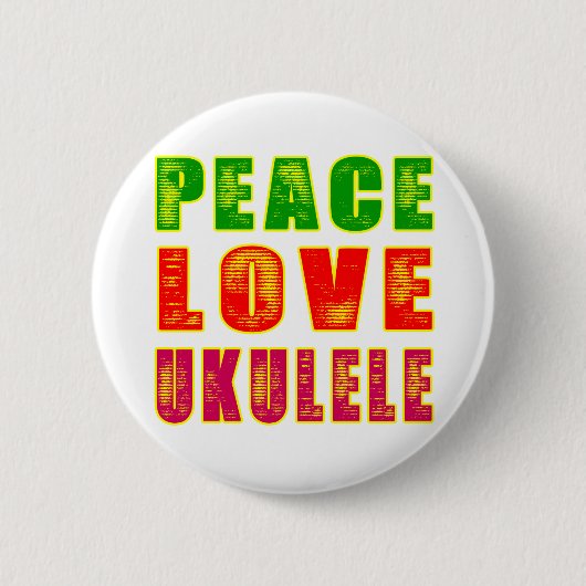 FriedensLiebeUkulele Button (Vorderseite)