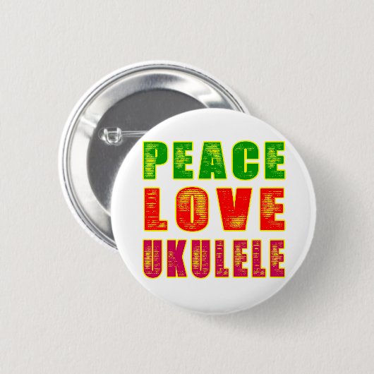 FriedensLiebeUkulele Button (Vorne & Hinten)