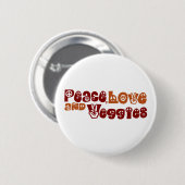 FriedensLiebeVeggies Button (Vorne & Hinten)