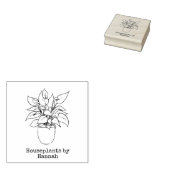 Friedenslilie Gummistempel (Stempel)