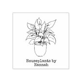 Friedenslilie Gummistempel (Prägung)