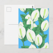 Friedenslily Illustration Postkarte (Vorne/Hinten)