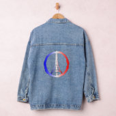 Friedenslogo des Eiffelturms Jeansjacke (Hangar)