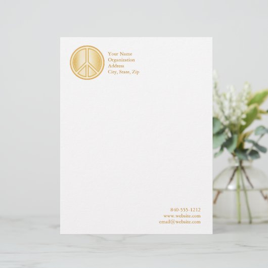 Friedensmandala Briefkopf (Stehend Vorderseite)