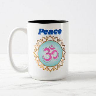 Friedensmeditat Zweifarbige Tasse