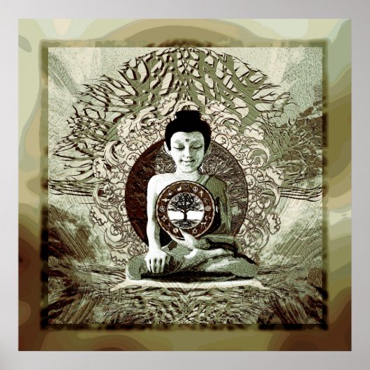 Friedensmeditation - Weltreligionen Poster (Vorne)