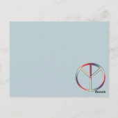 Friedensmitfühlung Postkarte (Rückseite)