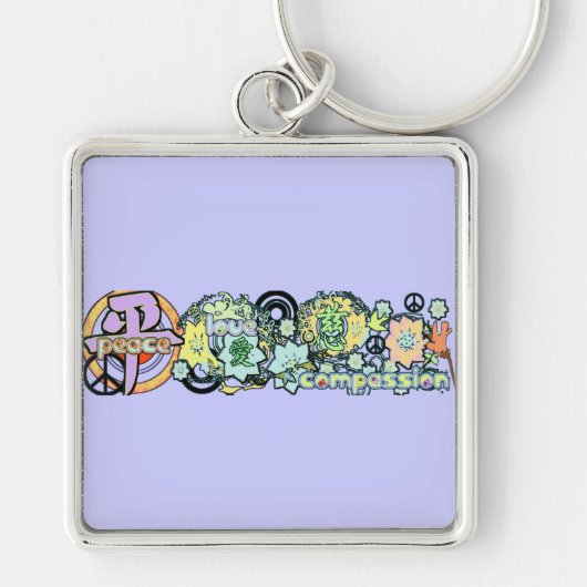 Friedensmitfühlung Schlüsselanhänger (Vorne)