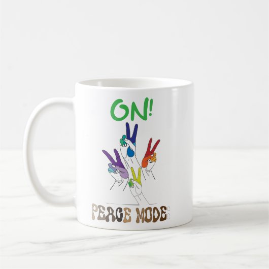 Friedensmodus: ON! Vol. Kaffeetasse (Links)