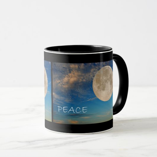 Friedensmond-Tasse Tasse (VorderseiteRechts)