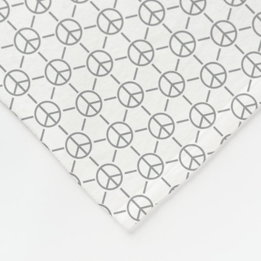 Friedensmuster-Fleece-Decke Fleecedecke (Ecke)