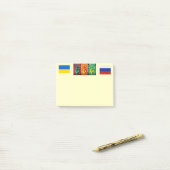 Friedensnachmitteilungen Post-it Klebezettel (Auf Schreibtisch)