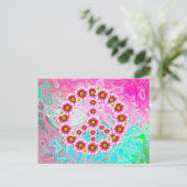 Friedensnachweis-Blume Postkarte (Stehend Vorderseite)