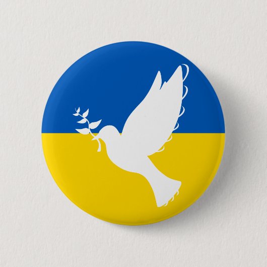 Friedensnobelpreis für die Ukraine Button (Vorderseite)