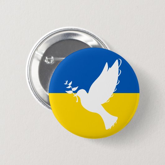 Friedensnobelpreis für die Ukraine Button (Vorne & Hinten)