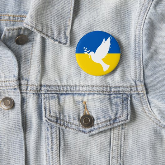 Friedensnobelpreis für die Ukraine Button (Beispiel)