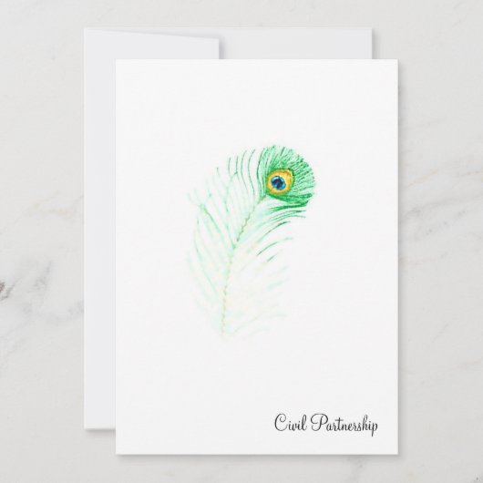 Friedensnobelpreis - Zivile Partnerschaft Einladung (Vorderseite)