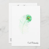 Friedensnobelpreis - Zivile Partnerschaft Einladung (Vorne/Hinten)