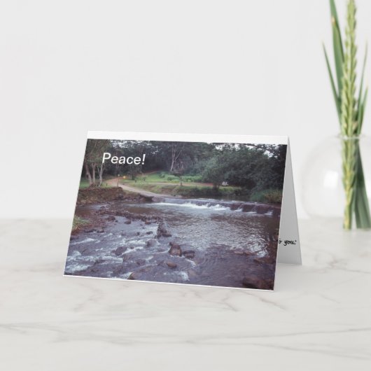 FriedensNotecard Hawaii Strom Karte (Vorderseite)