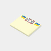 Friedensnotizen Post-it Klebezettel (angewinkelt)