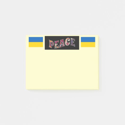 Friedensnotizen Post-it Klebezettel (Vorderseite)
