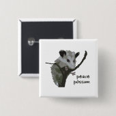Friedensopossum Button (Vorne & Hinten)