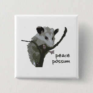 Friedensopossum Button