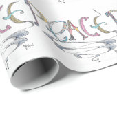 FriedensPackpapier Geschenkpapier (Rolleneckpunkt)