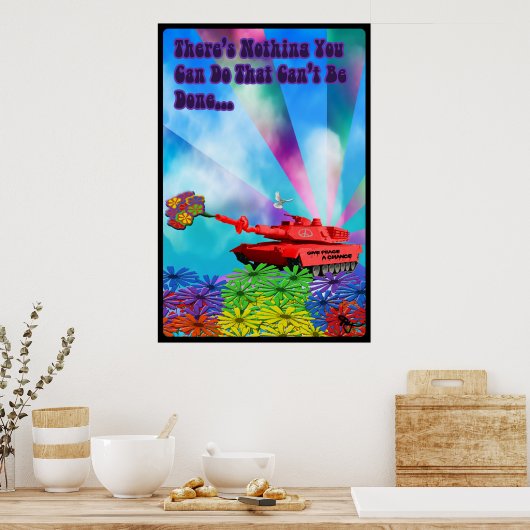 Friedenspaket erreichen poster (Küche)