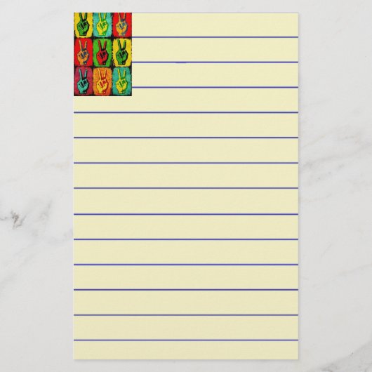 Friedenspapierwaren Briefpapier (Rückseite)