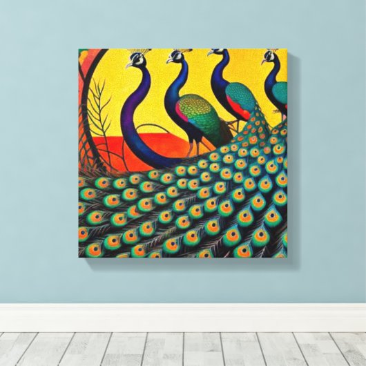 Friedensparade Leinwanddruck (Insitu (Holzboden))