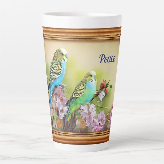 Friedensparakeets Milchtasse (Vorderseite)