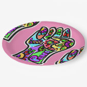 FRIEDENSPARTY PAPPTELLER (Schrägansicht)