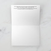 Friedenspeptidkarte Feiertagskarte (Innenseite)