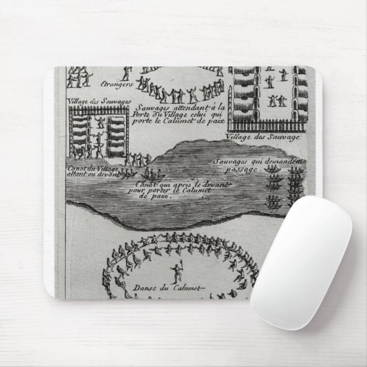 Friedenspfeifetanz des Irokesen Mousepad (Mit Mouse)