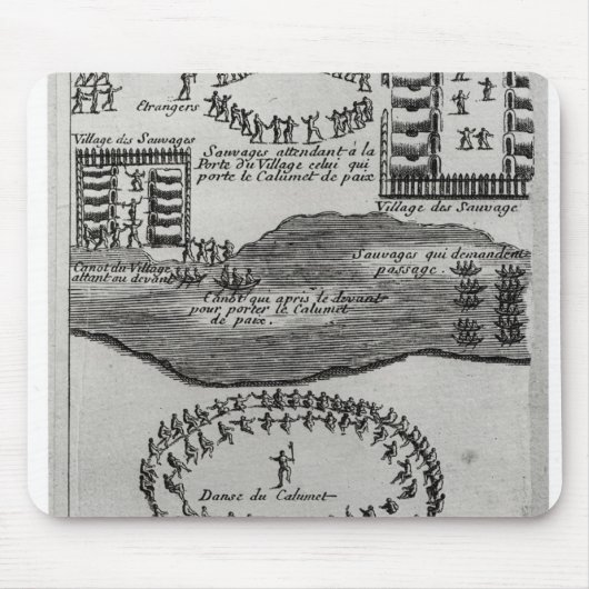 Friedenspfeifetanz des Irokesen Mousepad (Vorne)