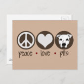 Friedenspferde Liebe Postkarte (Vorne/Hinten)