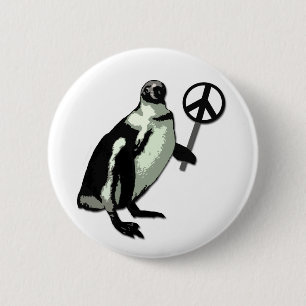 FriedensPinguin-Knopf Button