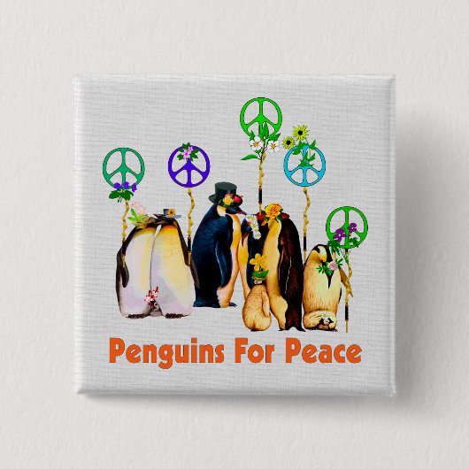 FriedensPinguine Button (Vorderseite)