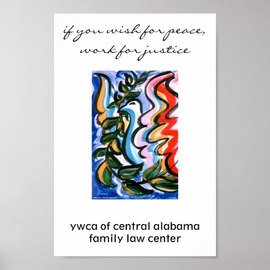 Friedensplakat Poster (Vorne)