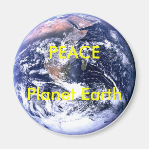 FRIEDENSplaneten-Tag der Erde die MUSEUM Zazzle Ge Magnet