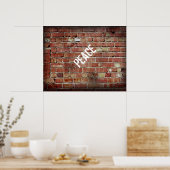 Friedensposter Graffiti-Original Fotografie Poster (Küche)