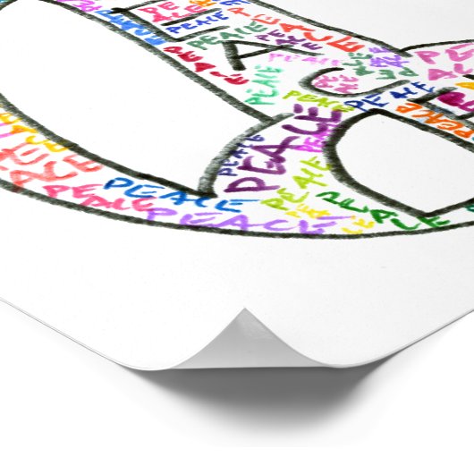 Friedensposter Poster (Ecke)